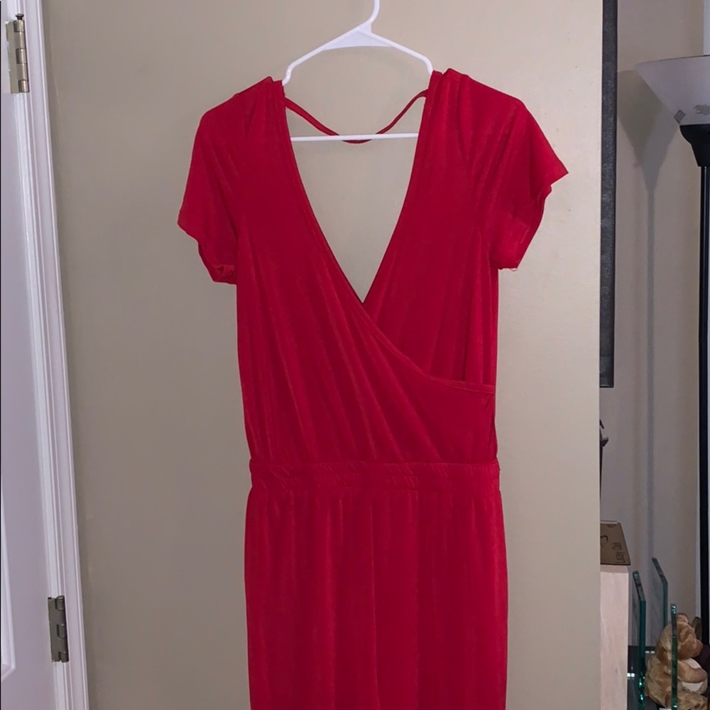 Red jumpsuit